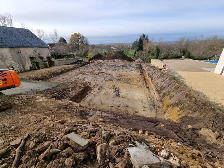 Création de surface stable avant les travaux de construction